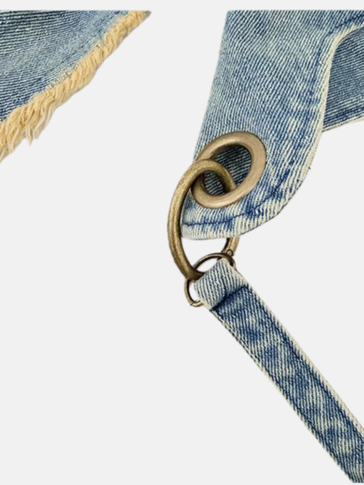 Vintage Washed Raw-Edge Distressed Cowboy Hat