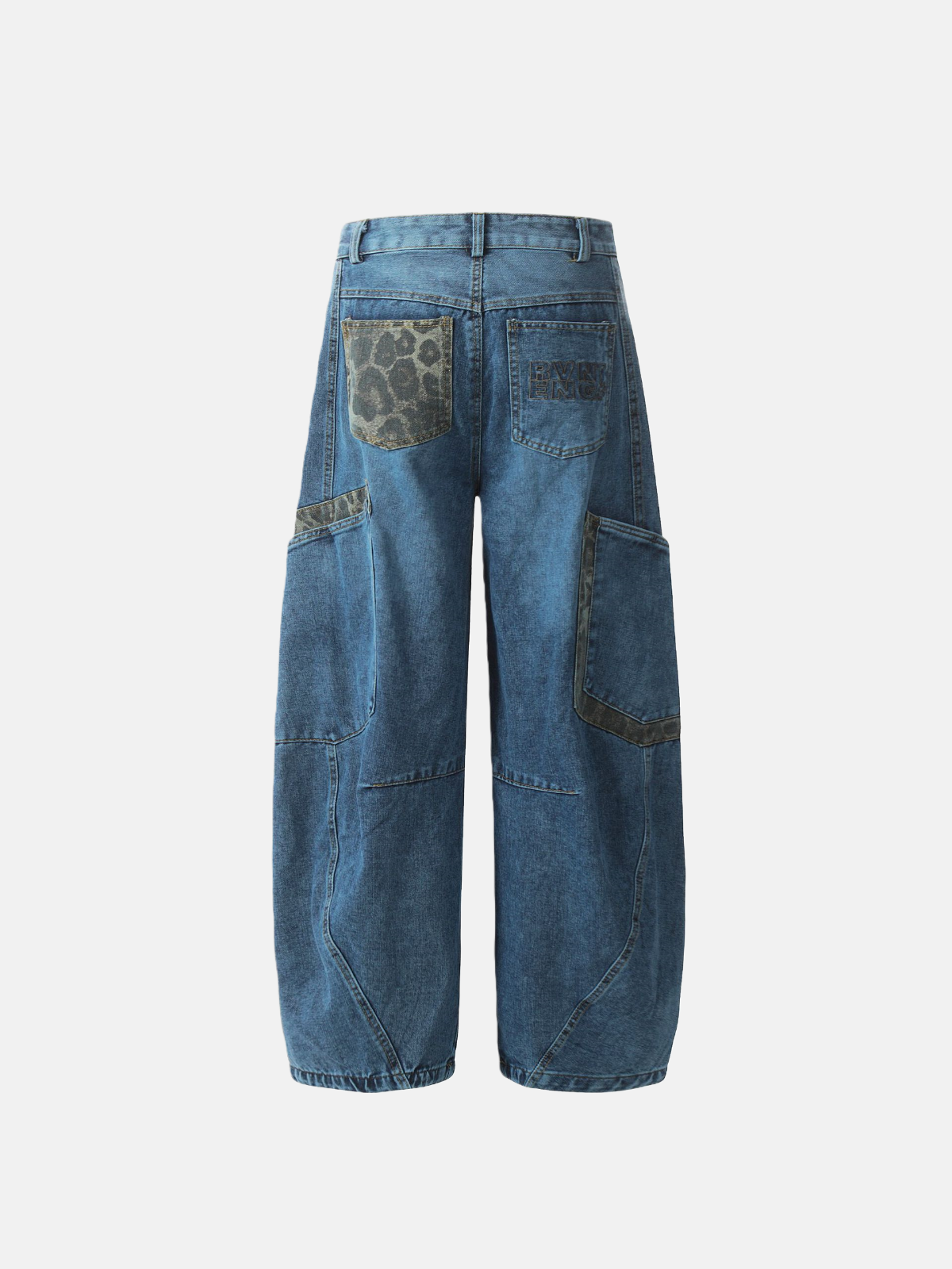Haaura Patch Wide-Leg Jeans