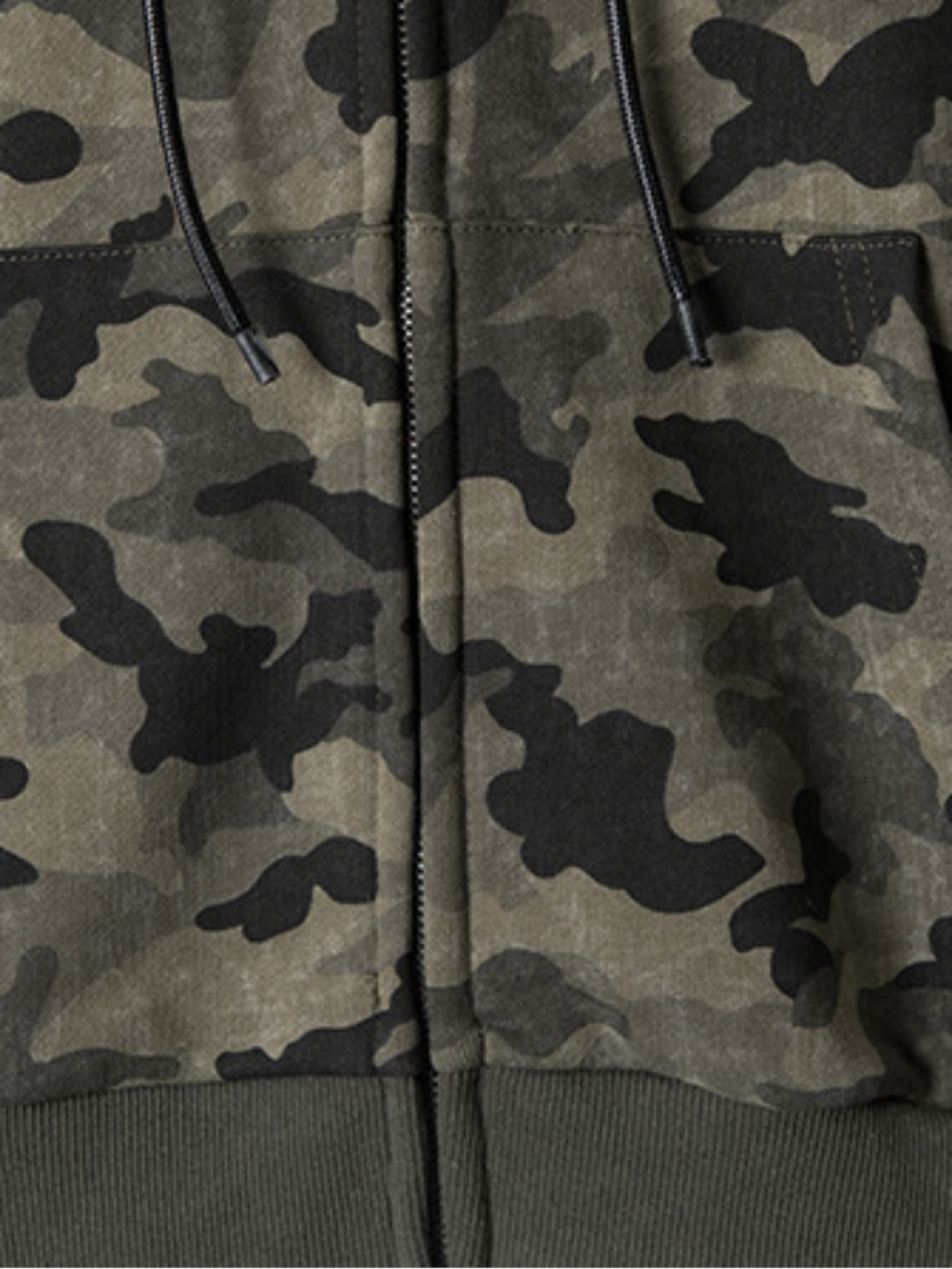 Haaura Camo & Logo Zip Hoodie