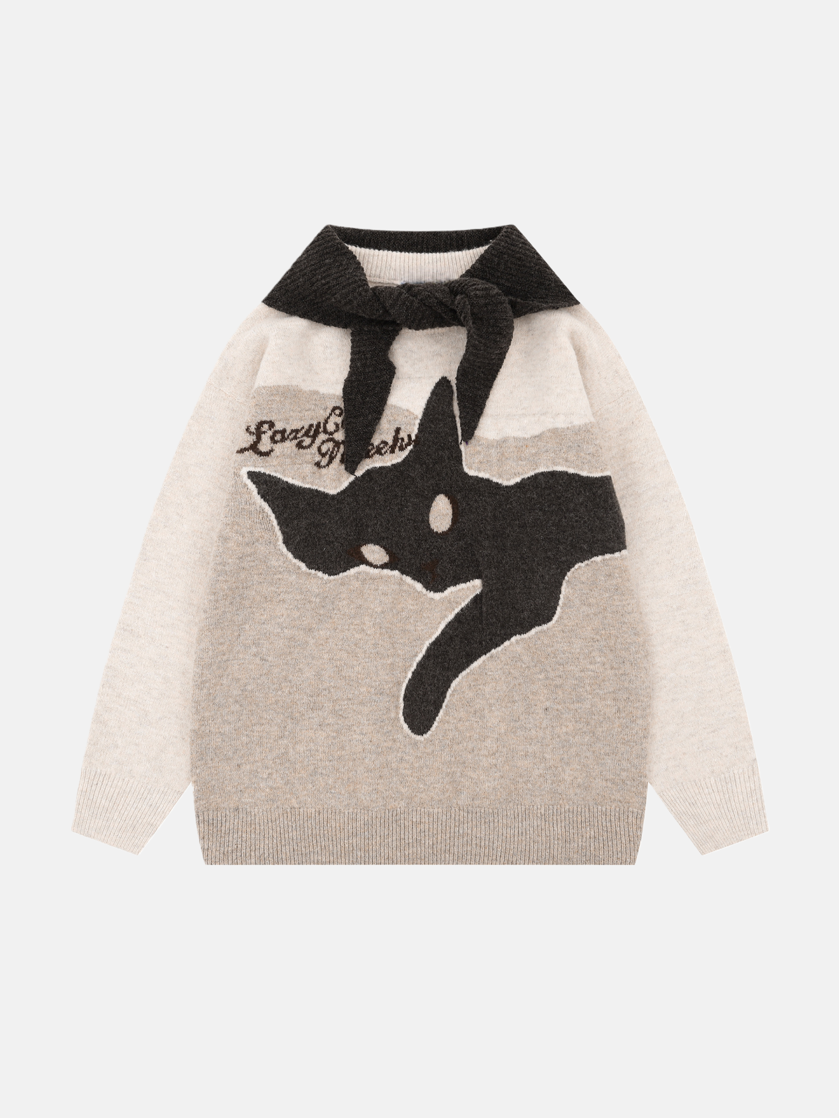 Haaura Lady Cat Bow Knit Sweater
