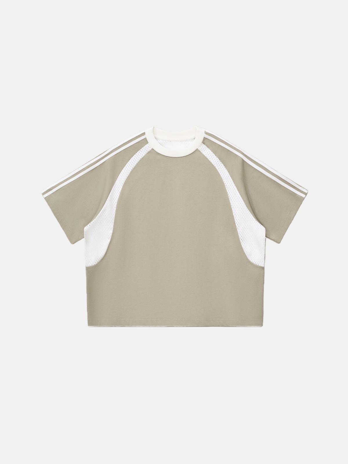 Haaura Contrast Mesh Panel Sports Tee