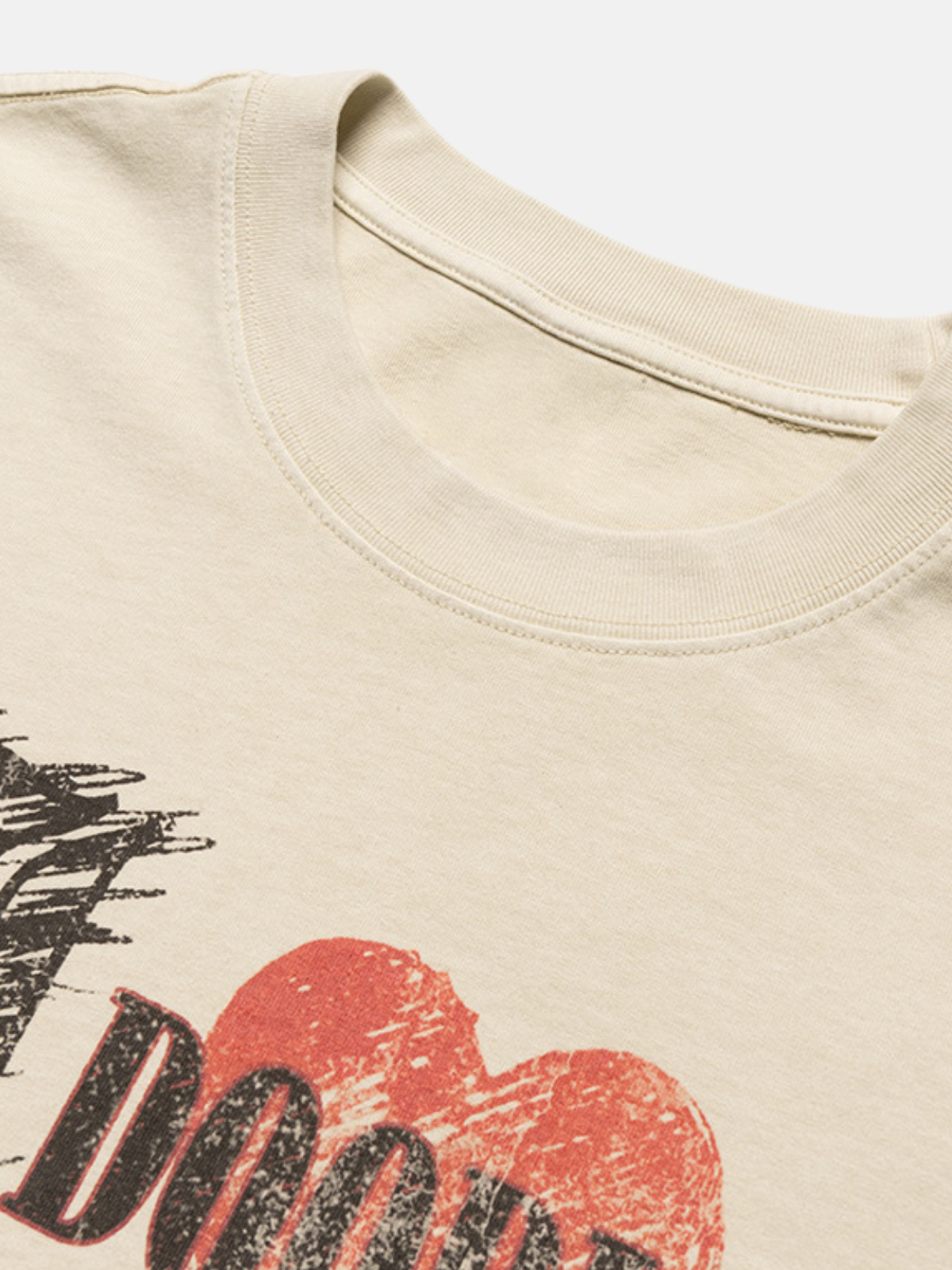 Haaura I DOODLE Love Distressed Graphic Tee