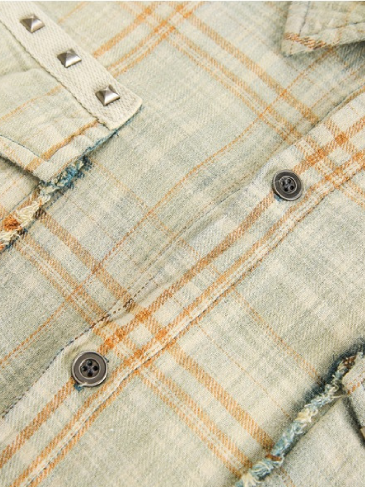 Haaura Gradient Plaid Work Shirt