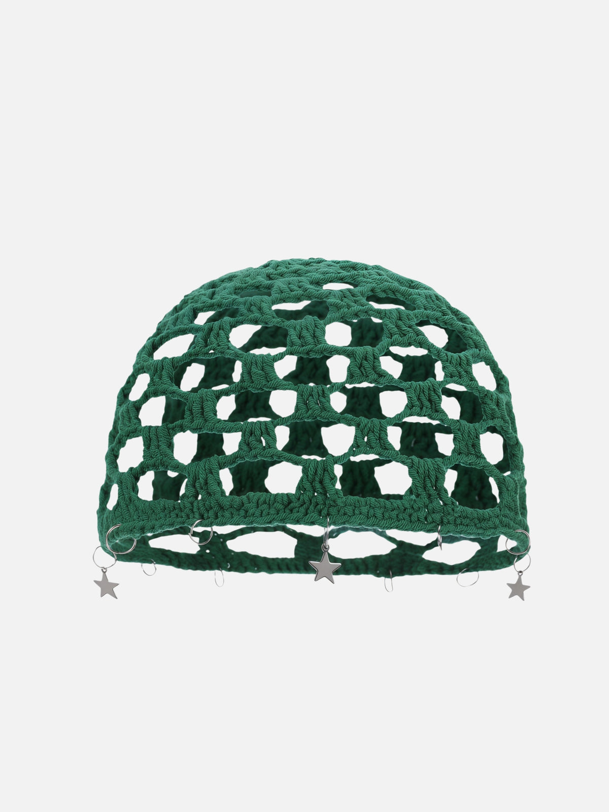 Star Charm Crochet Beanie