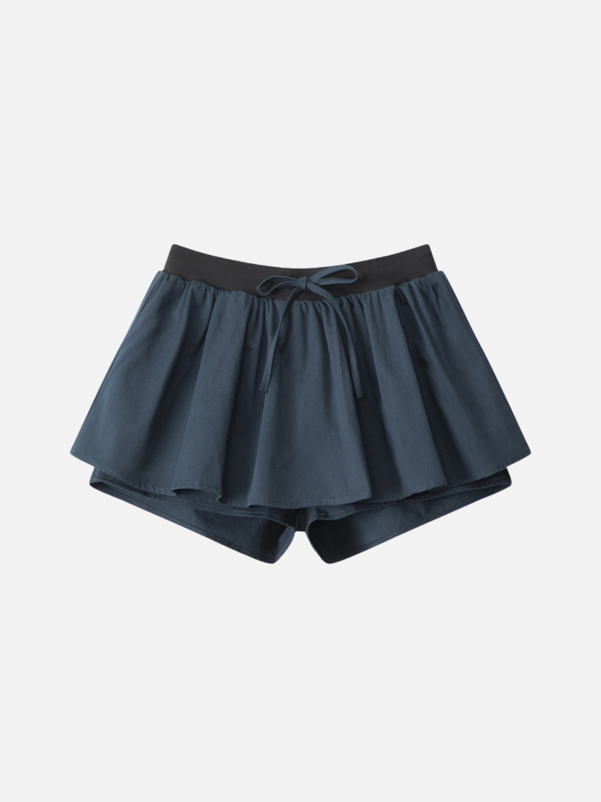 Haaura Contrast Waist Drawstring Skort