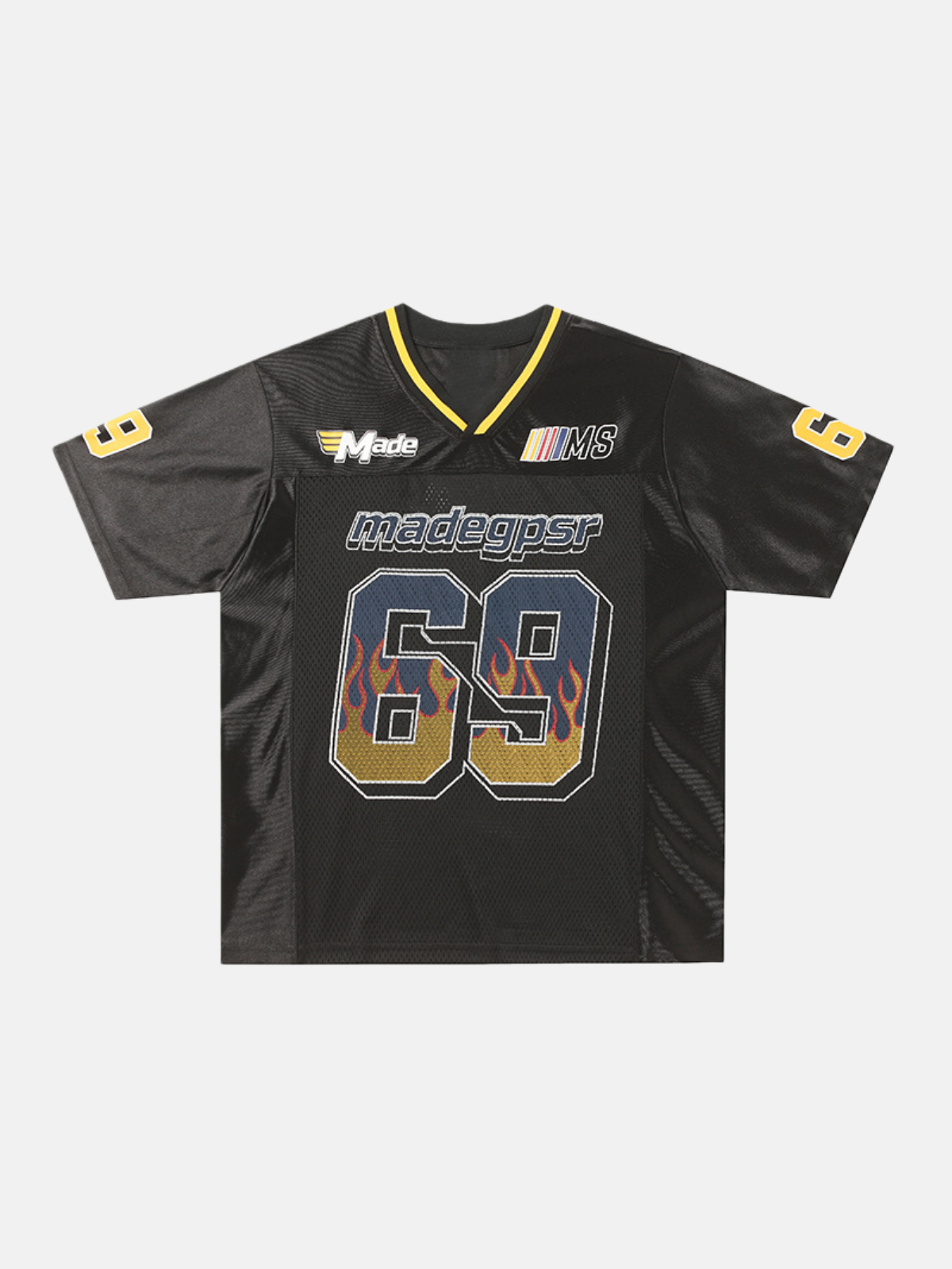 Haaura Mesh Flame 69 V-Neck Football Jersey