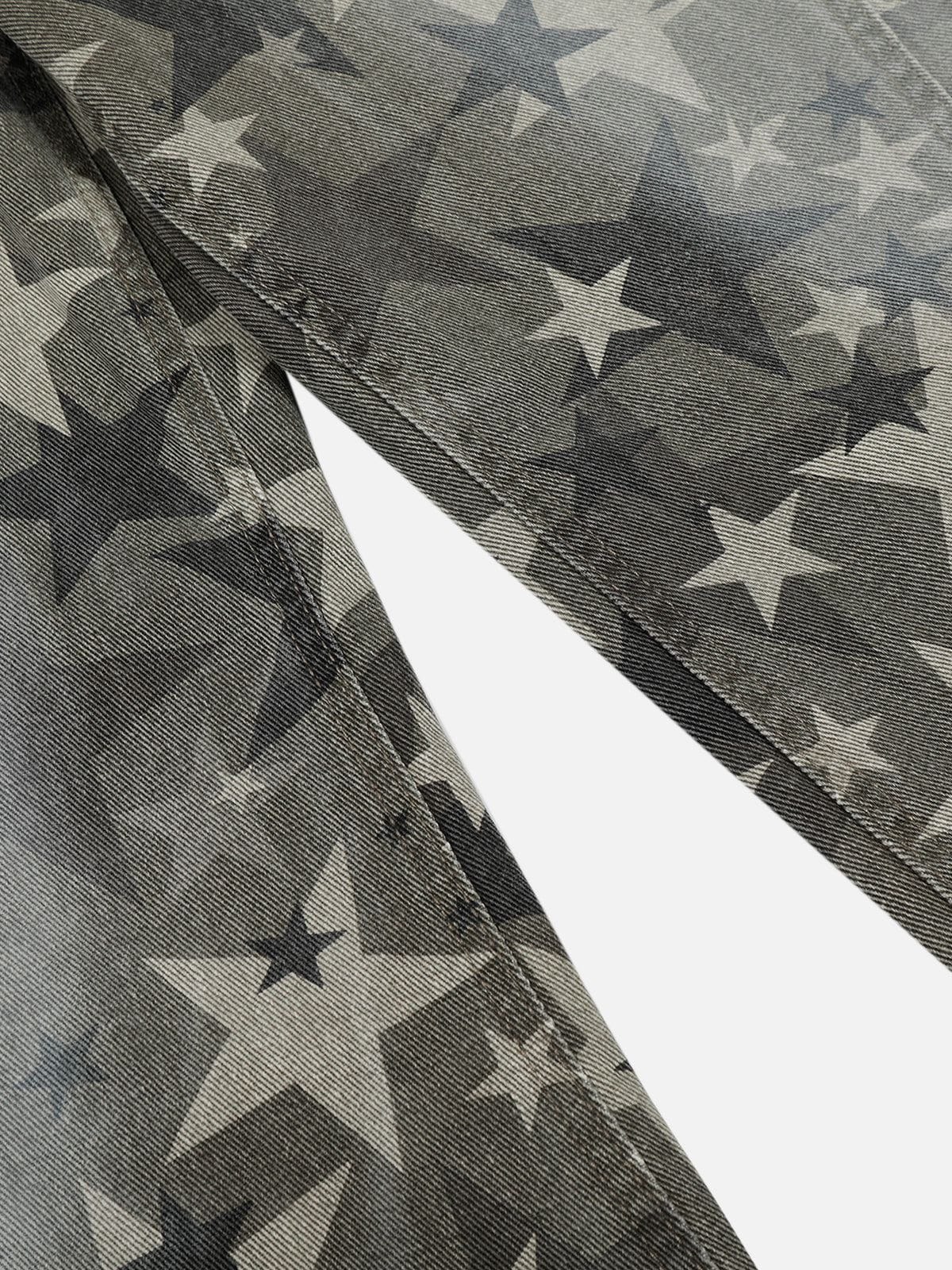 Haaura Camo Star Baaggy Barrel Jeans