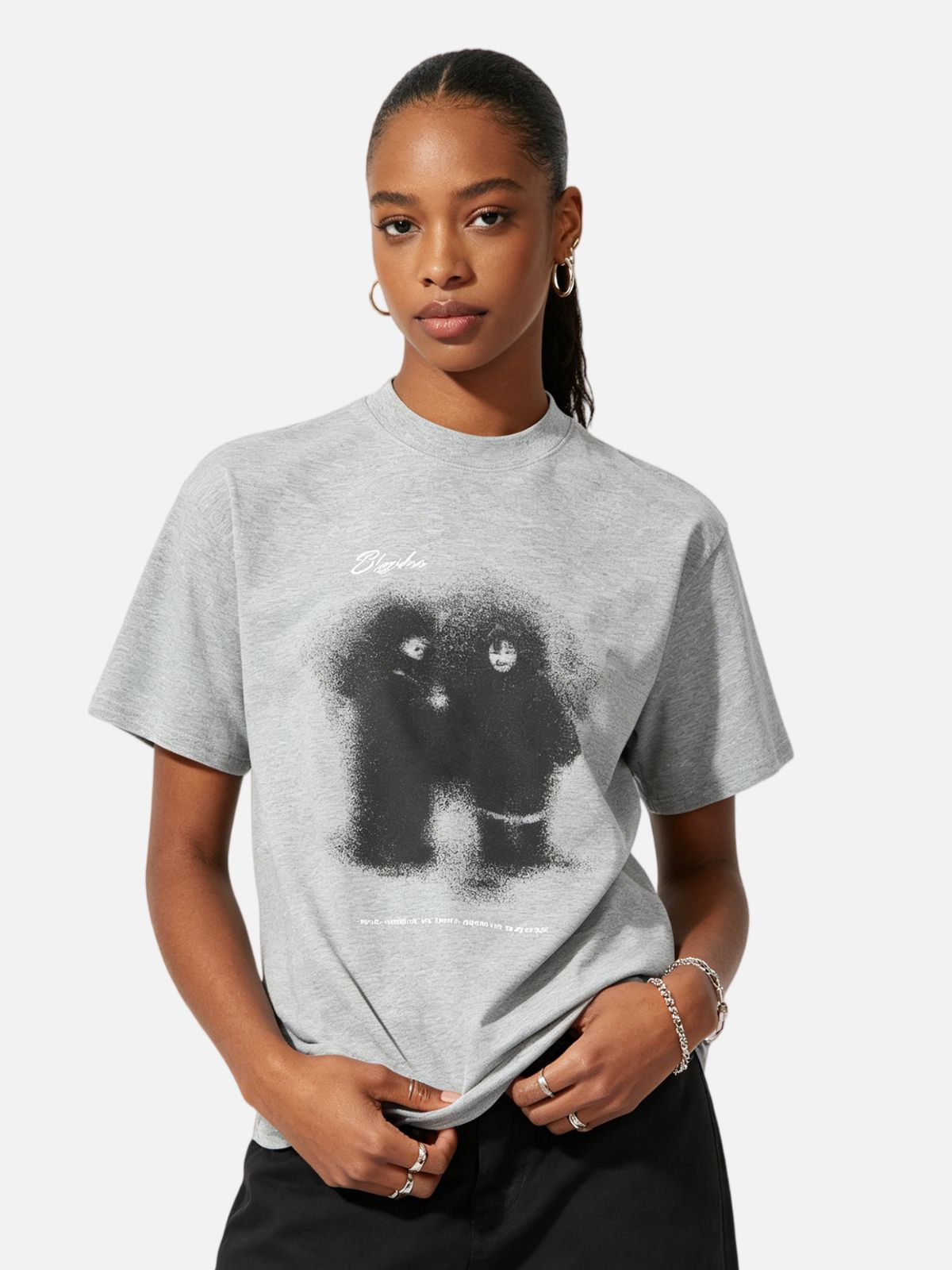 Haaura Ghost Print Vintage Washed Tee