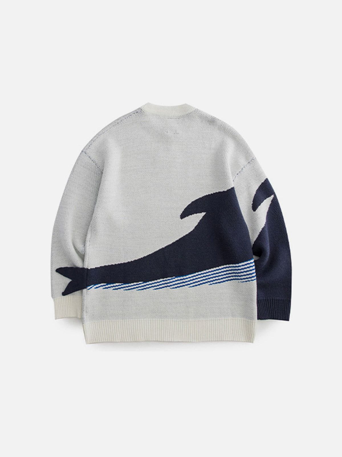 Haaura "The Loneliest Whale" Knit Sweater