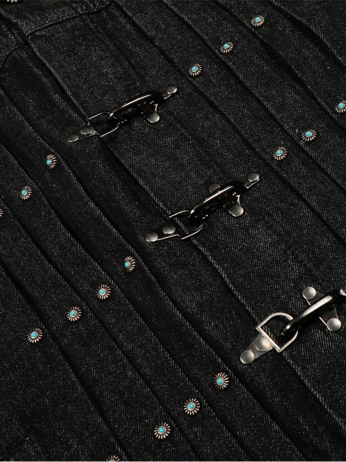 Haaura T-Buckle Placket Biker Jacket