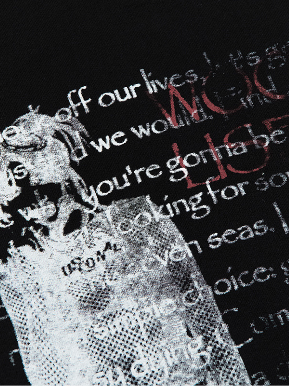 Haaura Vintage Text Print Tee