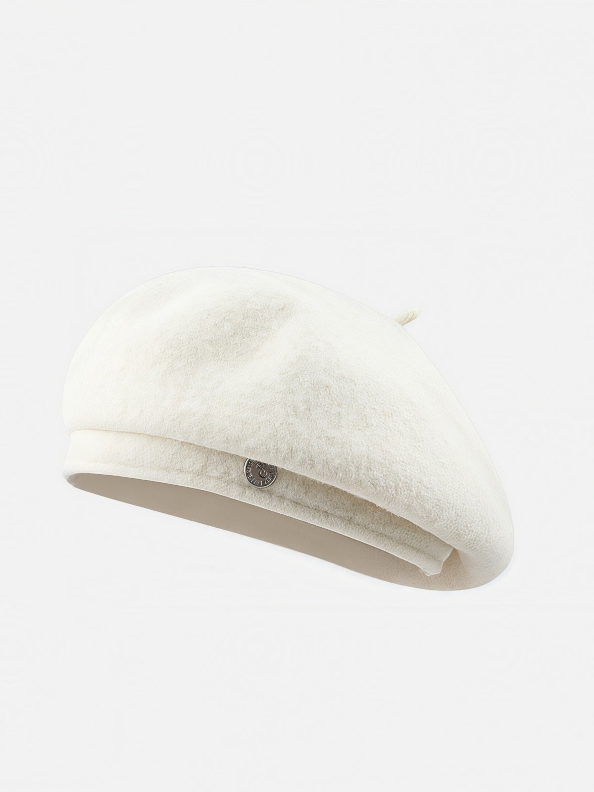 Red Felt Metal Badge Beret