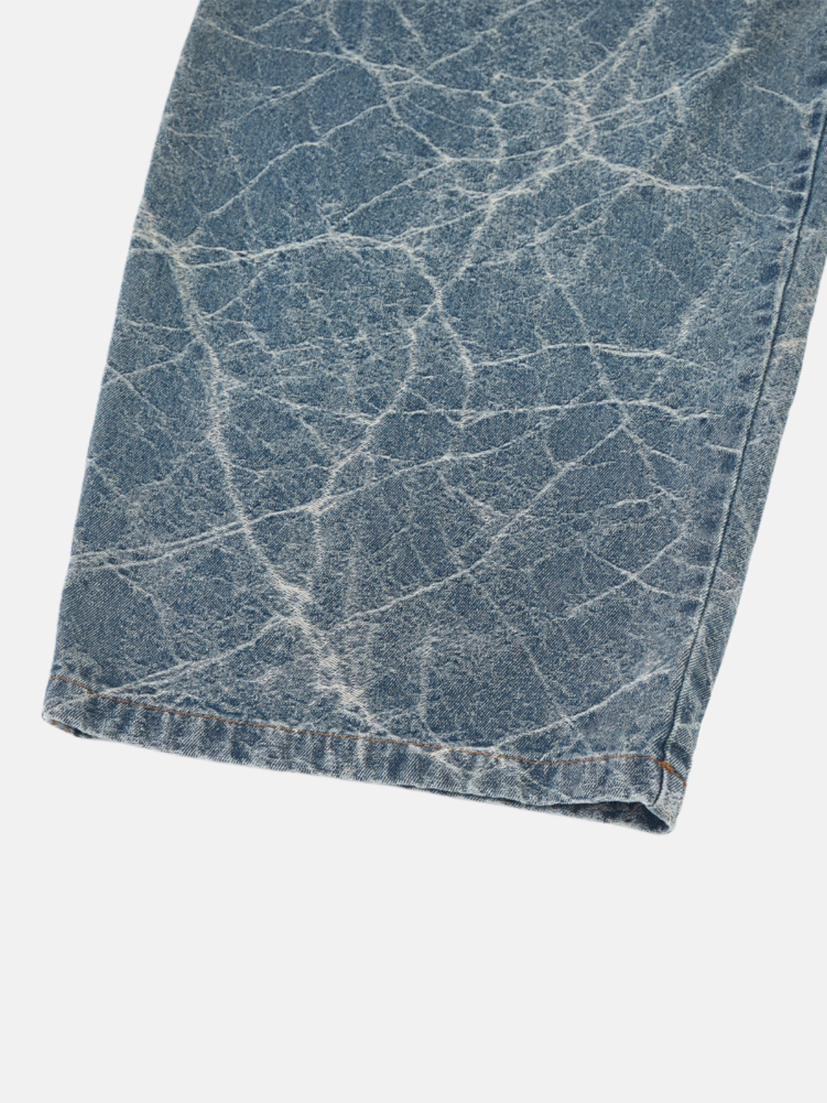 Haaura Crackle Wash Baggy Jeans
