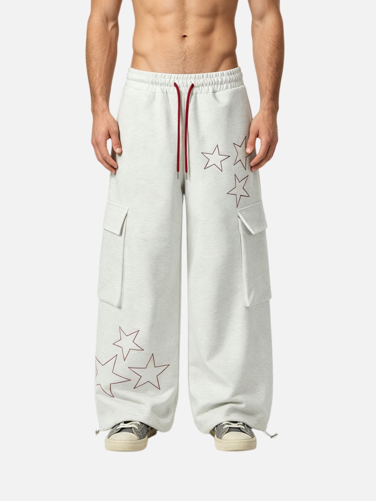Haaura Rhinestone Star Sweatpants