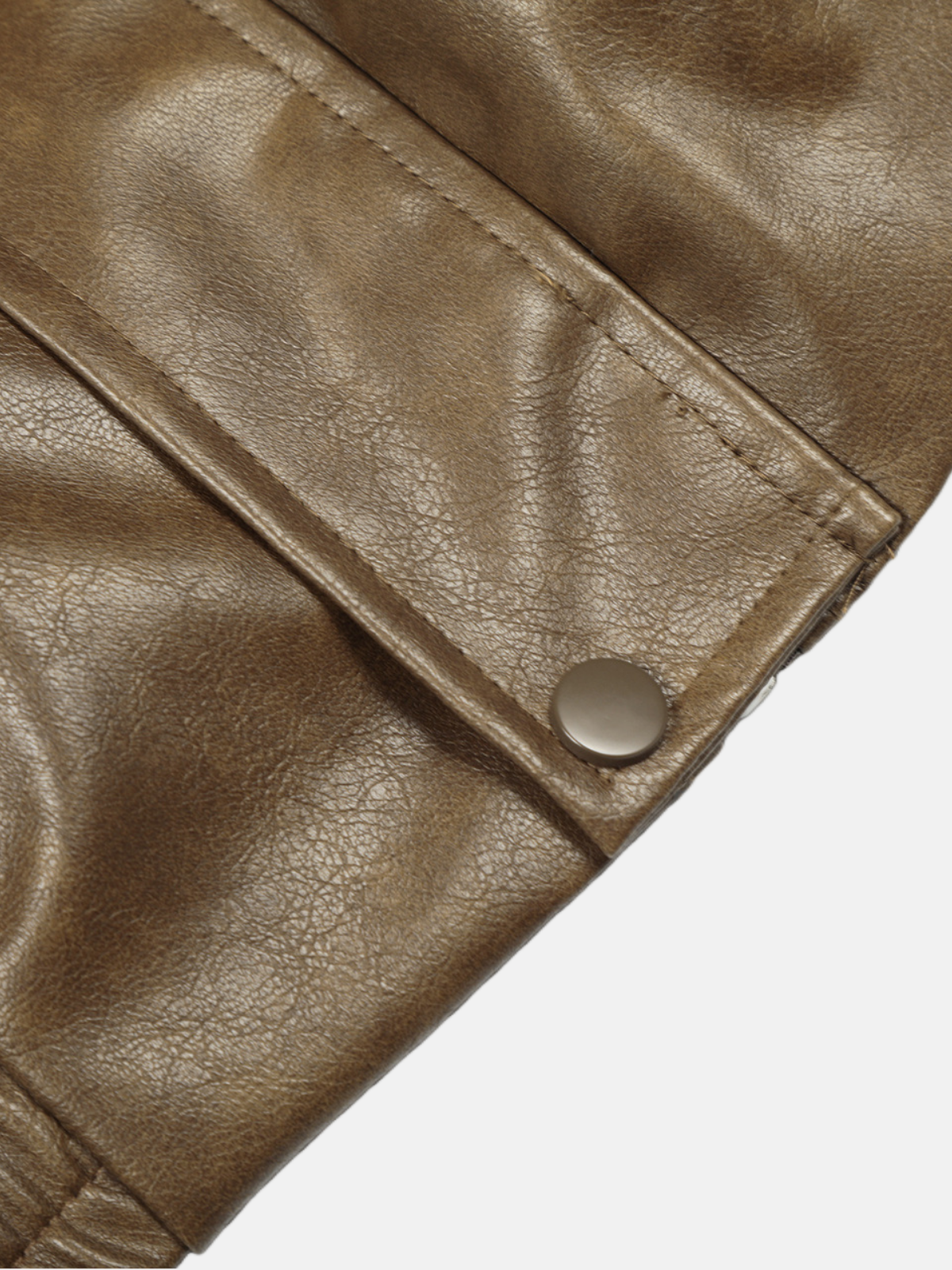 Haaura Brown Quilted Faux Fur-Trim Short Puffer Jacket