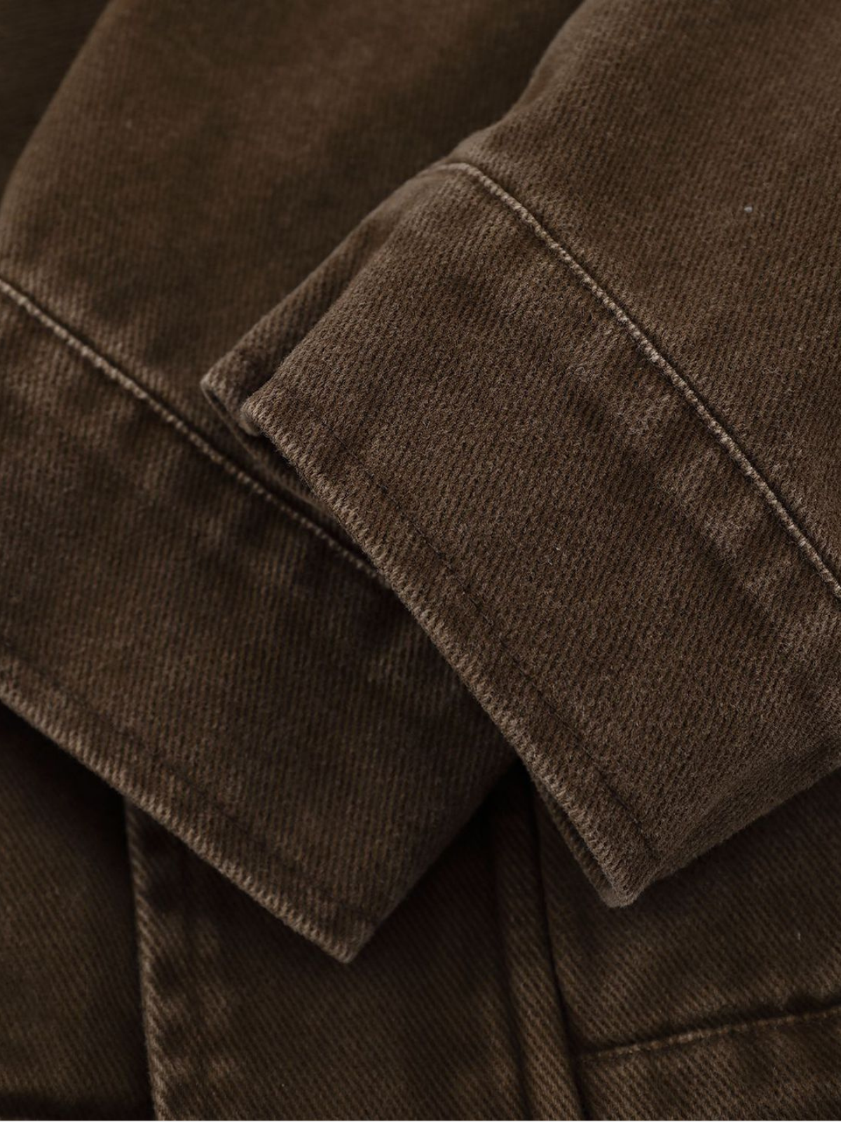Haaura Button-Front Utility Pocket Cropped Jacket