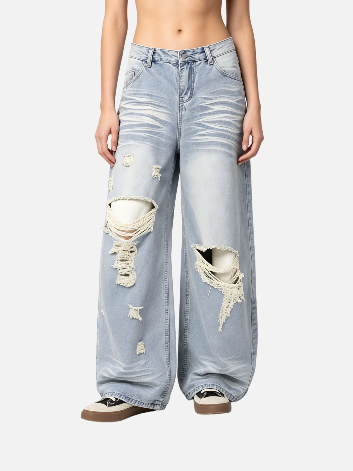 Haaura Baggy Distressed Jeans