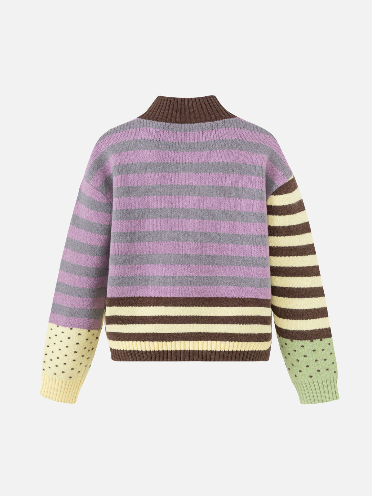 Haaura Colorblock Striped Cardigan