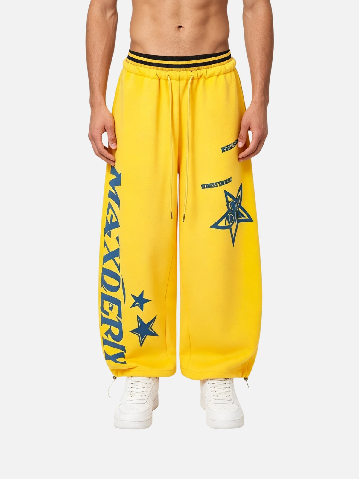 Haaura Vertical Letter Graphic Sweatpants
