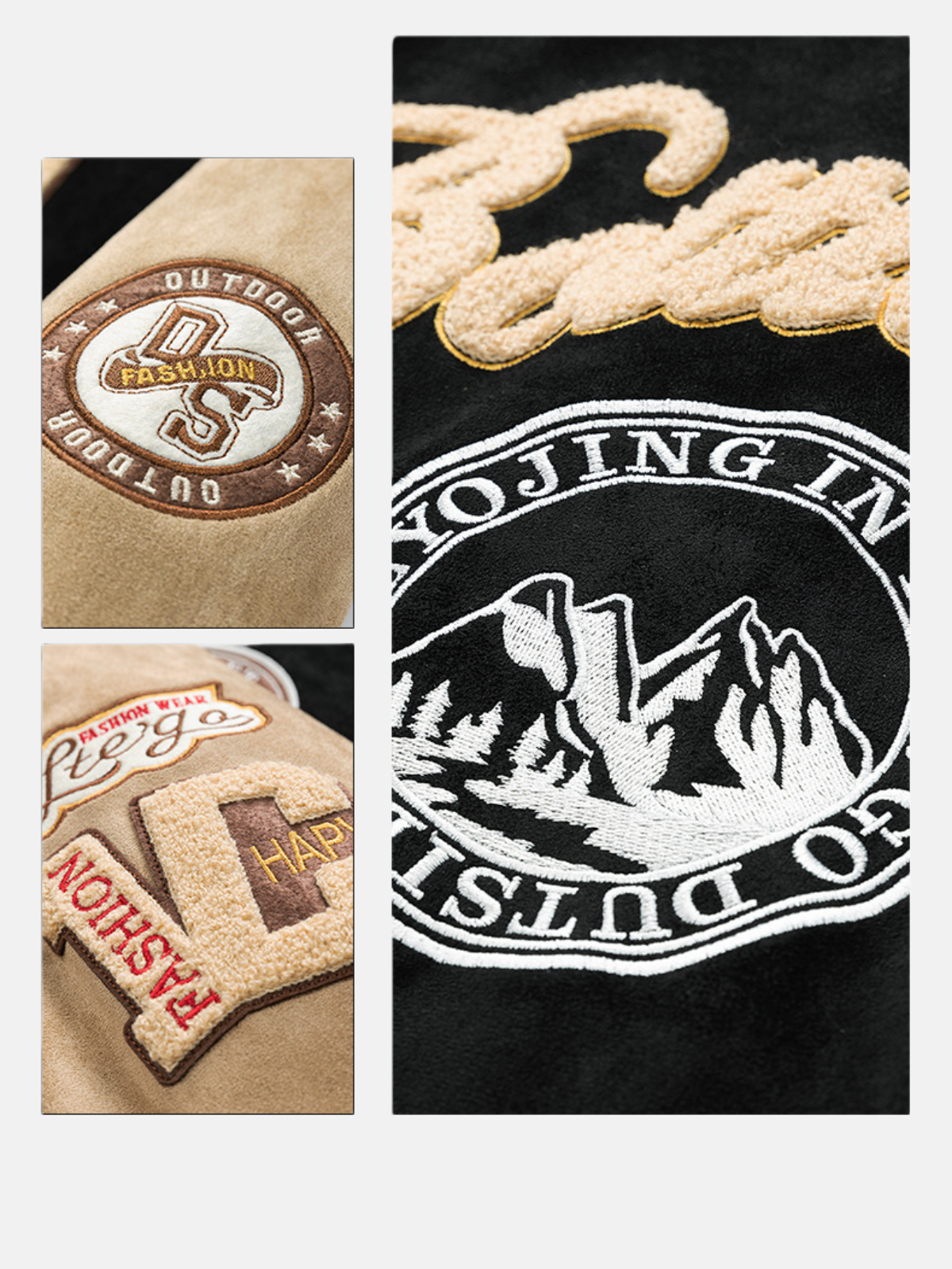 Haaura Suede Varsity Jacket