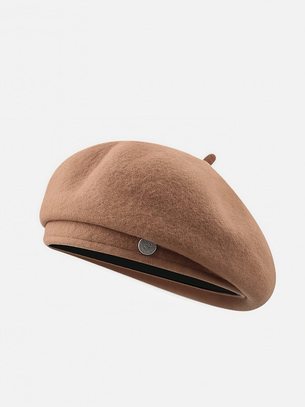 Red Felt Metal Badge Beret