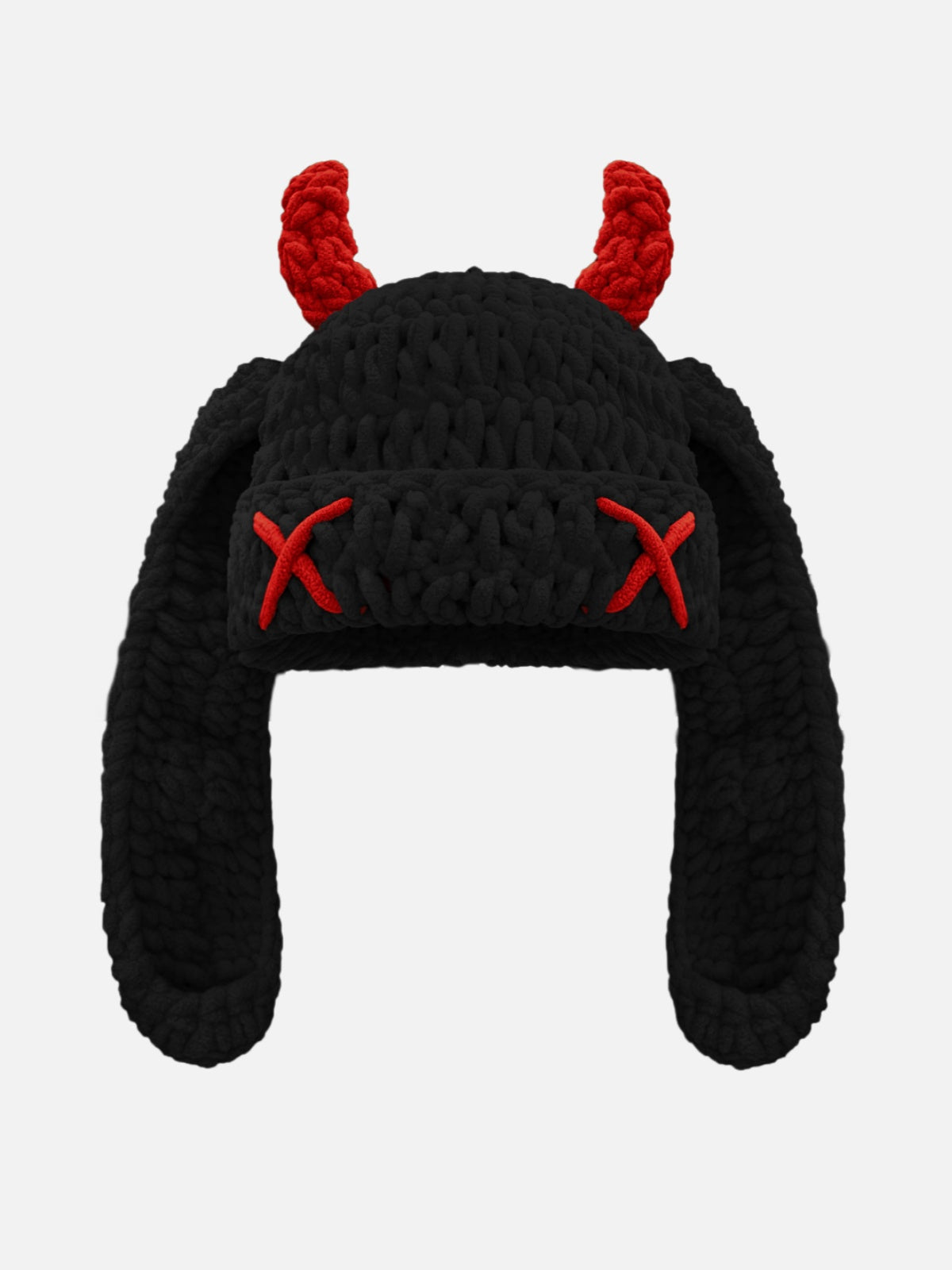 Devil Horns X Eyes Beanie