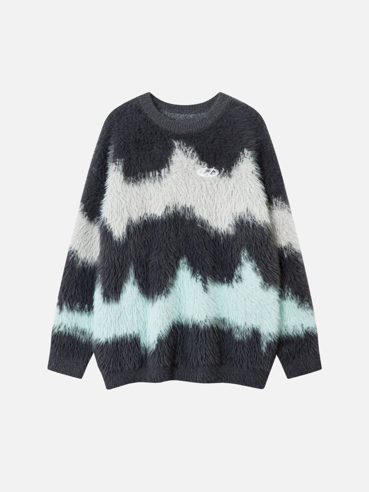 Haaura Tie-Dye Gradient Crewneck Sweater