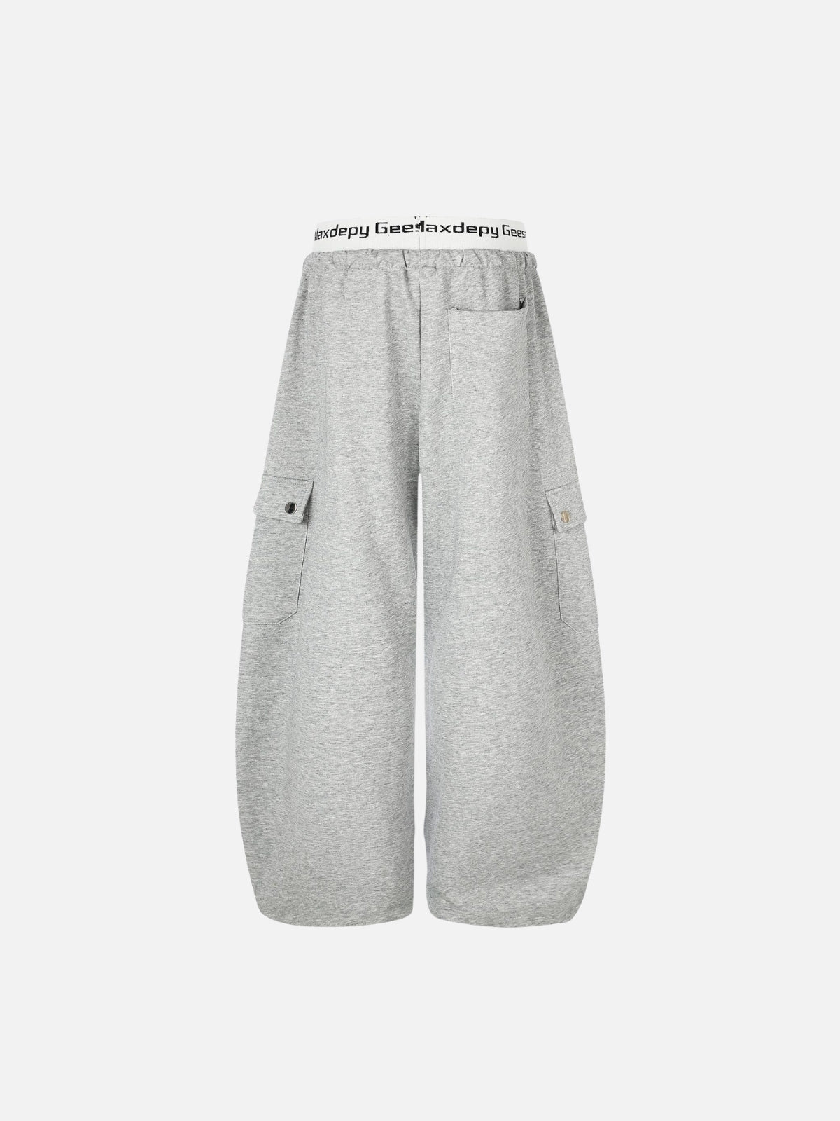 Haaura Contrast Waist Graphic Cargo Sweatpants