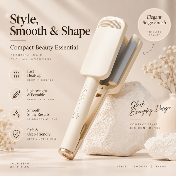 🌸 LIMITED-TIME 50% OFF! ✨ 32MM Wavy Hair Curler – Big Bouncy Curls, 4 Adjustable Heat Settings & Negative Ion Care – Salon-Quality Styling at Home 💇♀️