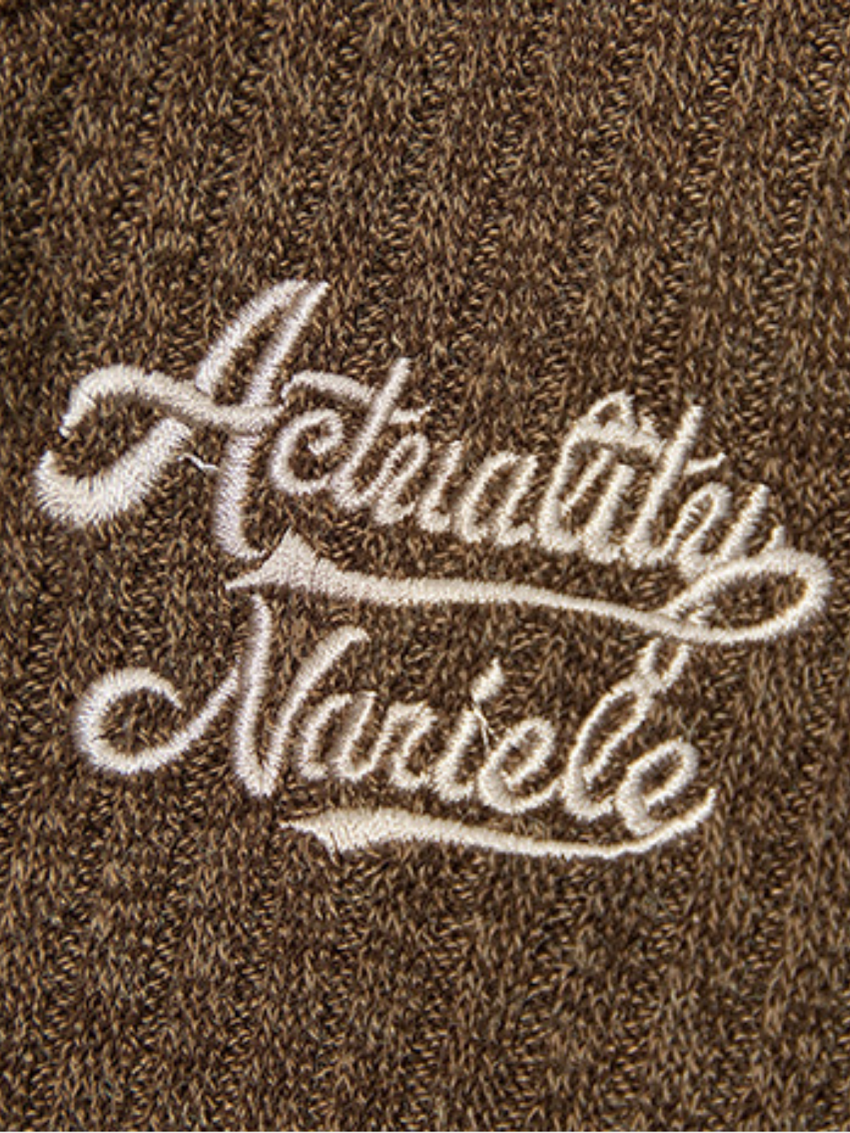 Haaura Arithmetic Muscle Embroidered Crop Sweater
