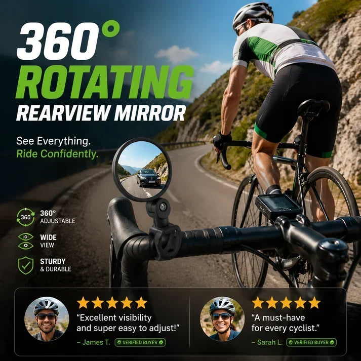 360° Rotating Rearview Mirror(1 Set 2 Pcs)