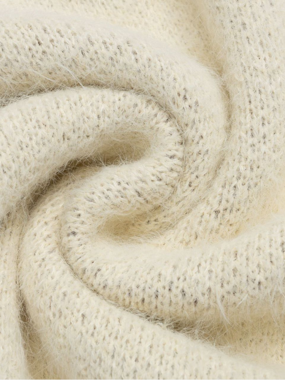 Haaura Tie Accent Cable Knit Hoodie