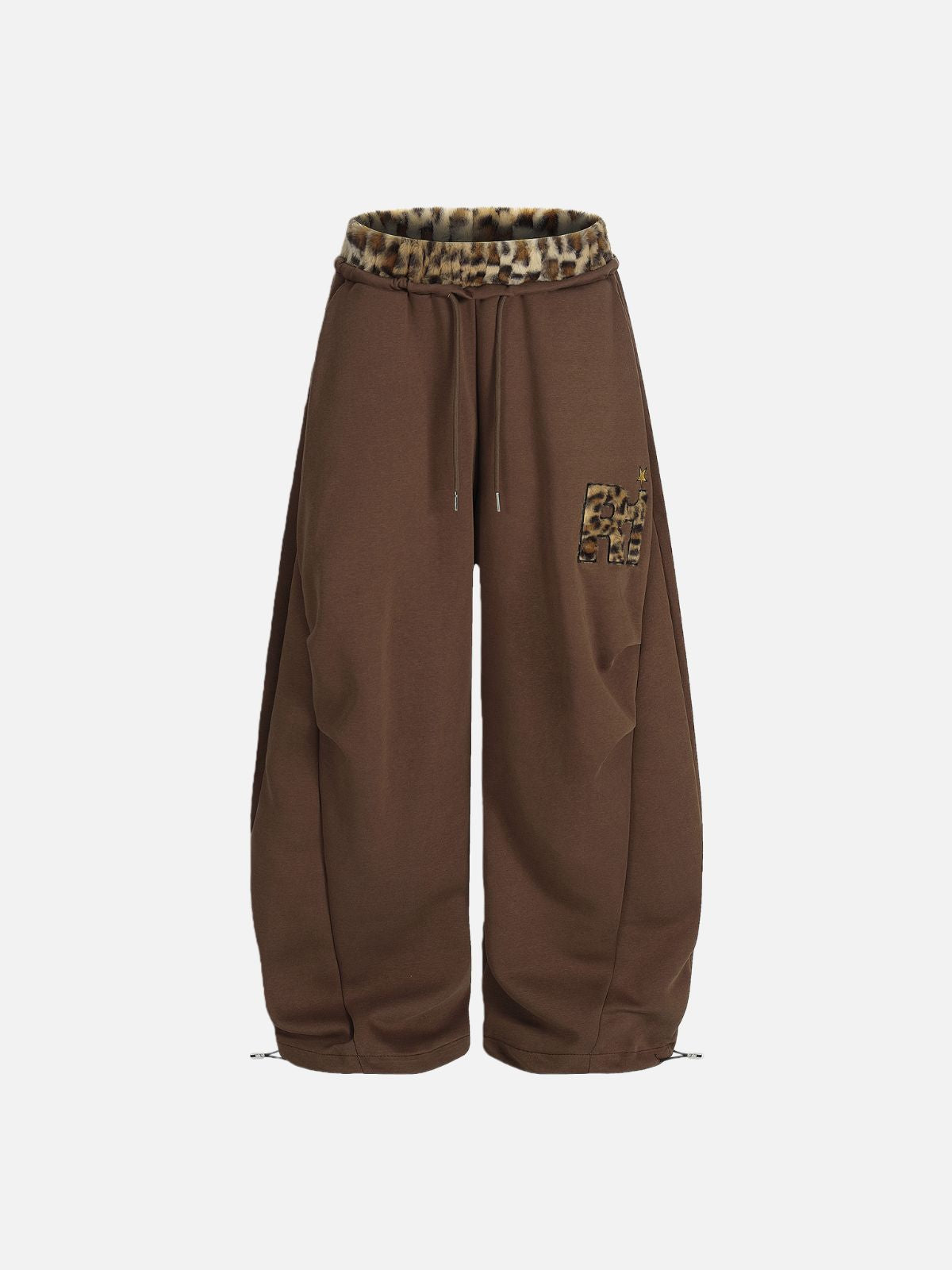 Haaura R Leopard Accent Baggy Pants