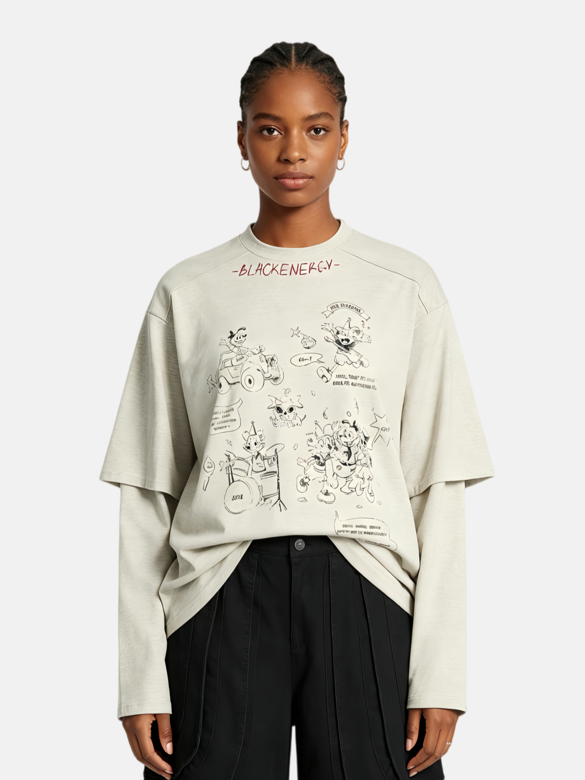 Haaura Blackenergy Doodle Long Sleeve Tee