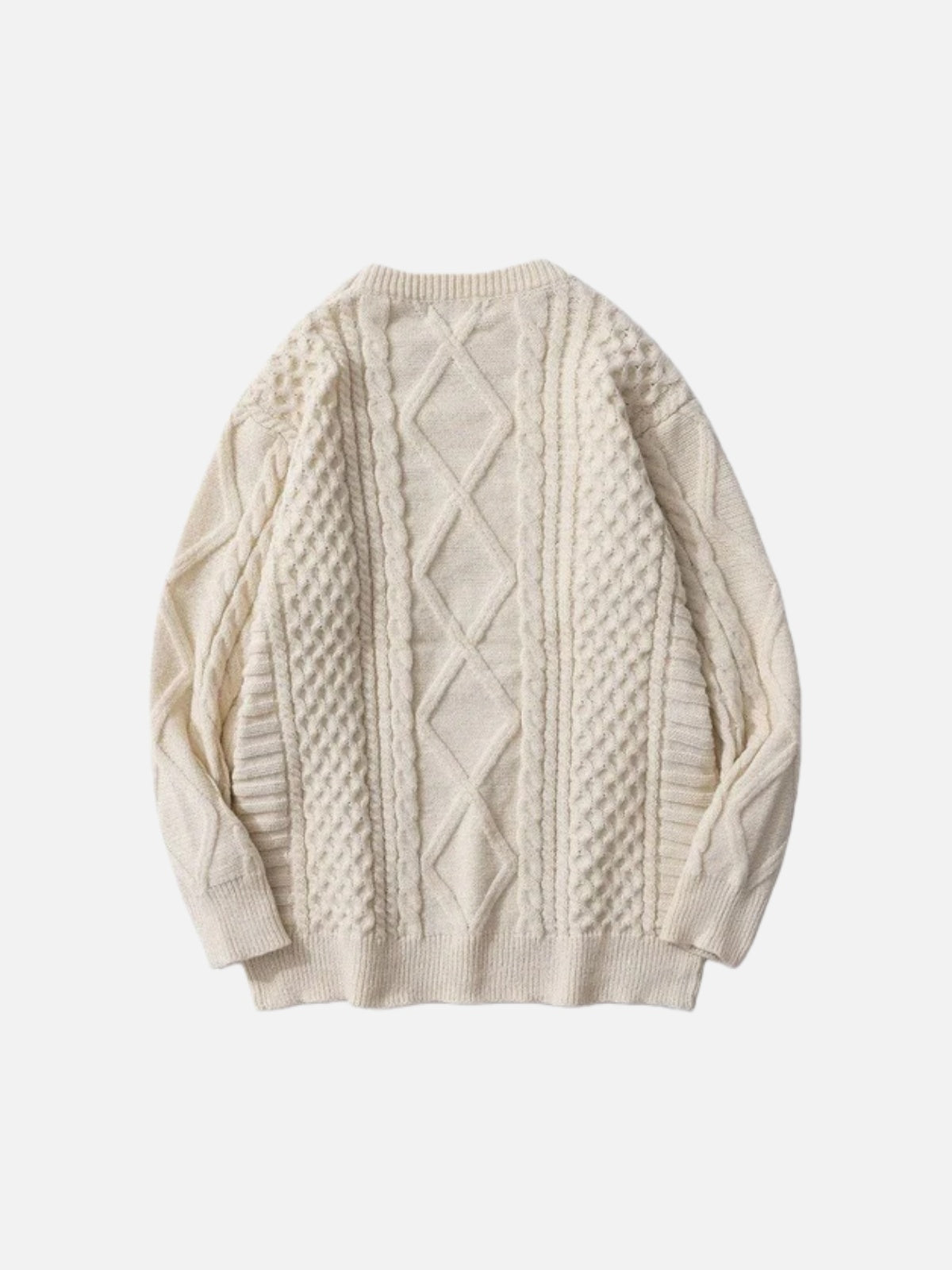Haaura Solid Cable Stitch Sweater