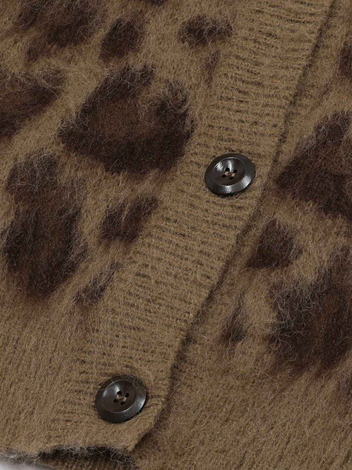 Haaura Leopard Graphic Cardigan