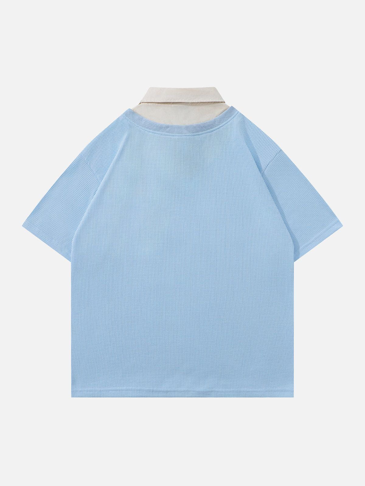 Haaura Layered Stripe Tie Tee