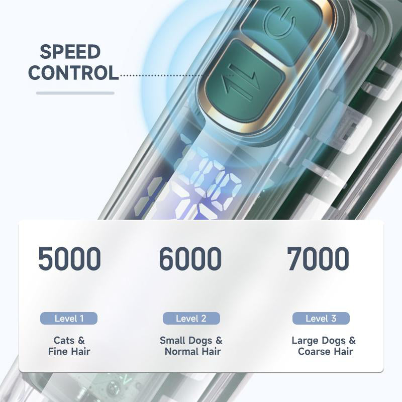 🎉 2026 Sale ! 💰Quiet LED Display Pet Hair Clipper|Cordless Low Noise Dog Cat Grooming Trimmer ✨