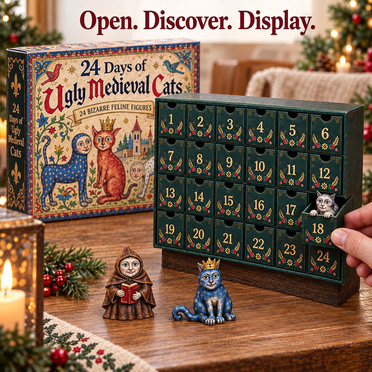 ๐๐ฐ 24 Days of Ugly Medieval Cats โ Hilariously Weird Cat Advent Calendar 2026