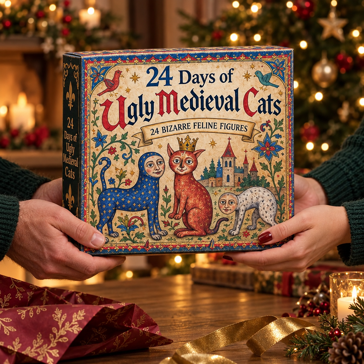 ๐๐ฐ 24 Days of Ugly Medieval Cats โ Hilariously Weird Cat Advent Calendar 2026