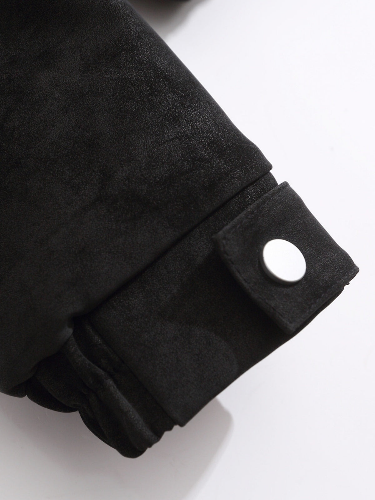 Haaura Shearling Collar Suede Jacket
