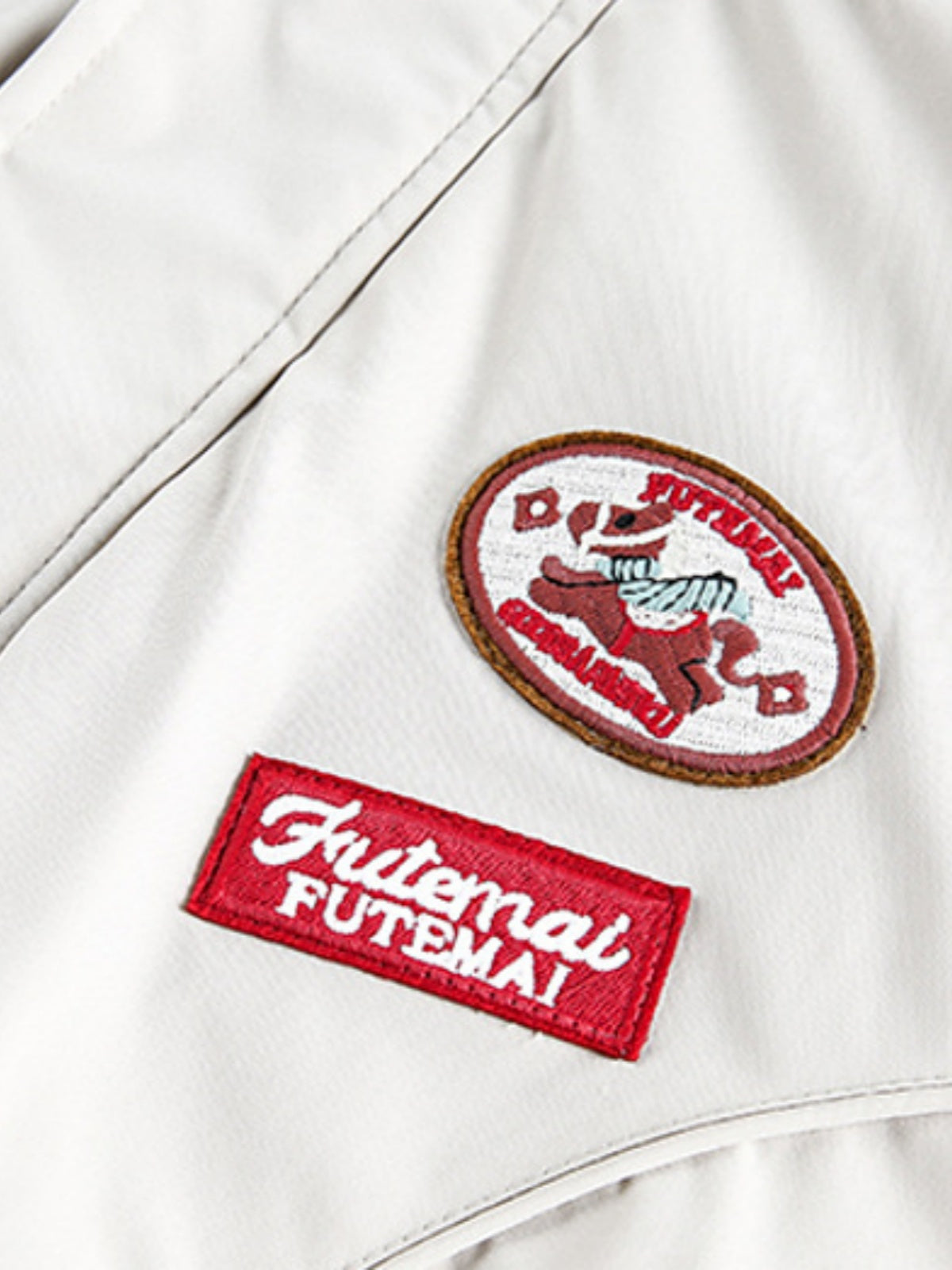 Haaura Stand Collar Patch & Badge Jacket