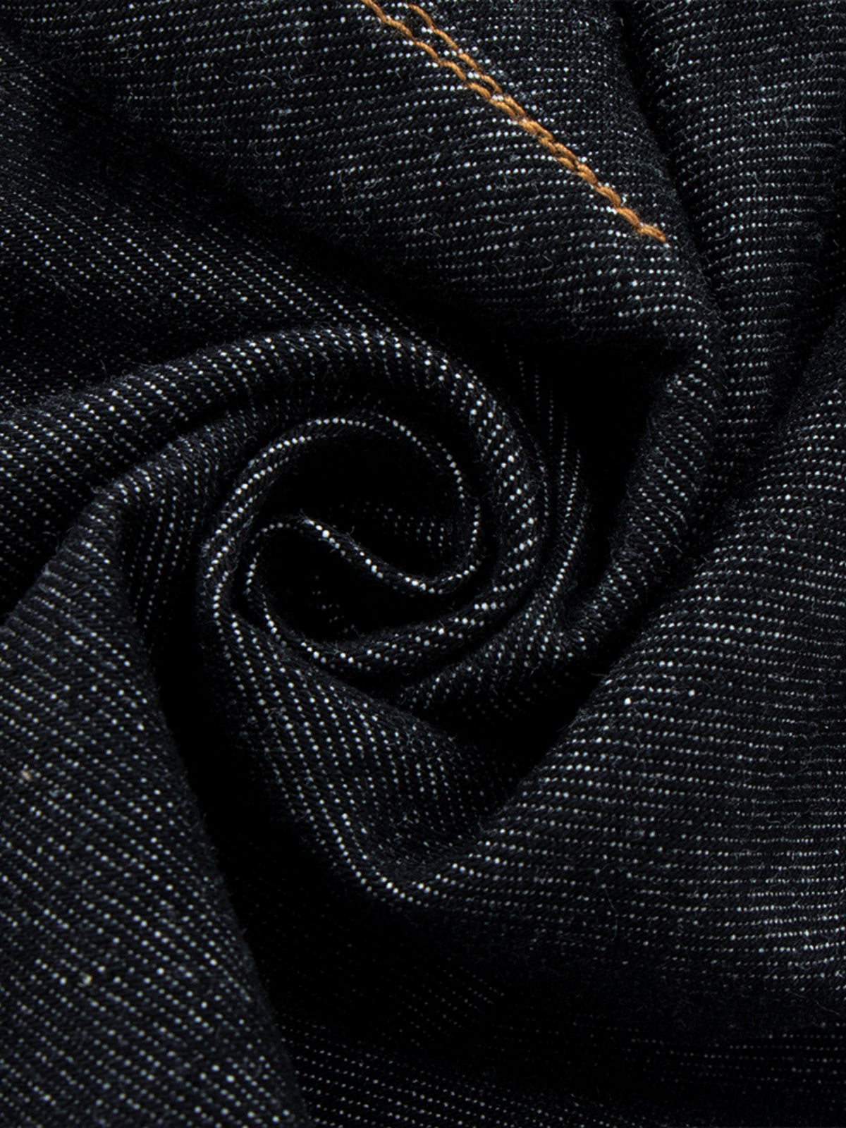 Haaura Contrast Stitch Buckle Baggy Barrel Jeans