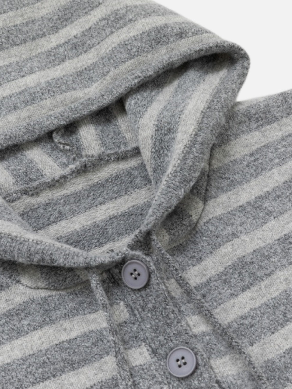 Haaura Stripe Hooded Cardigan