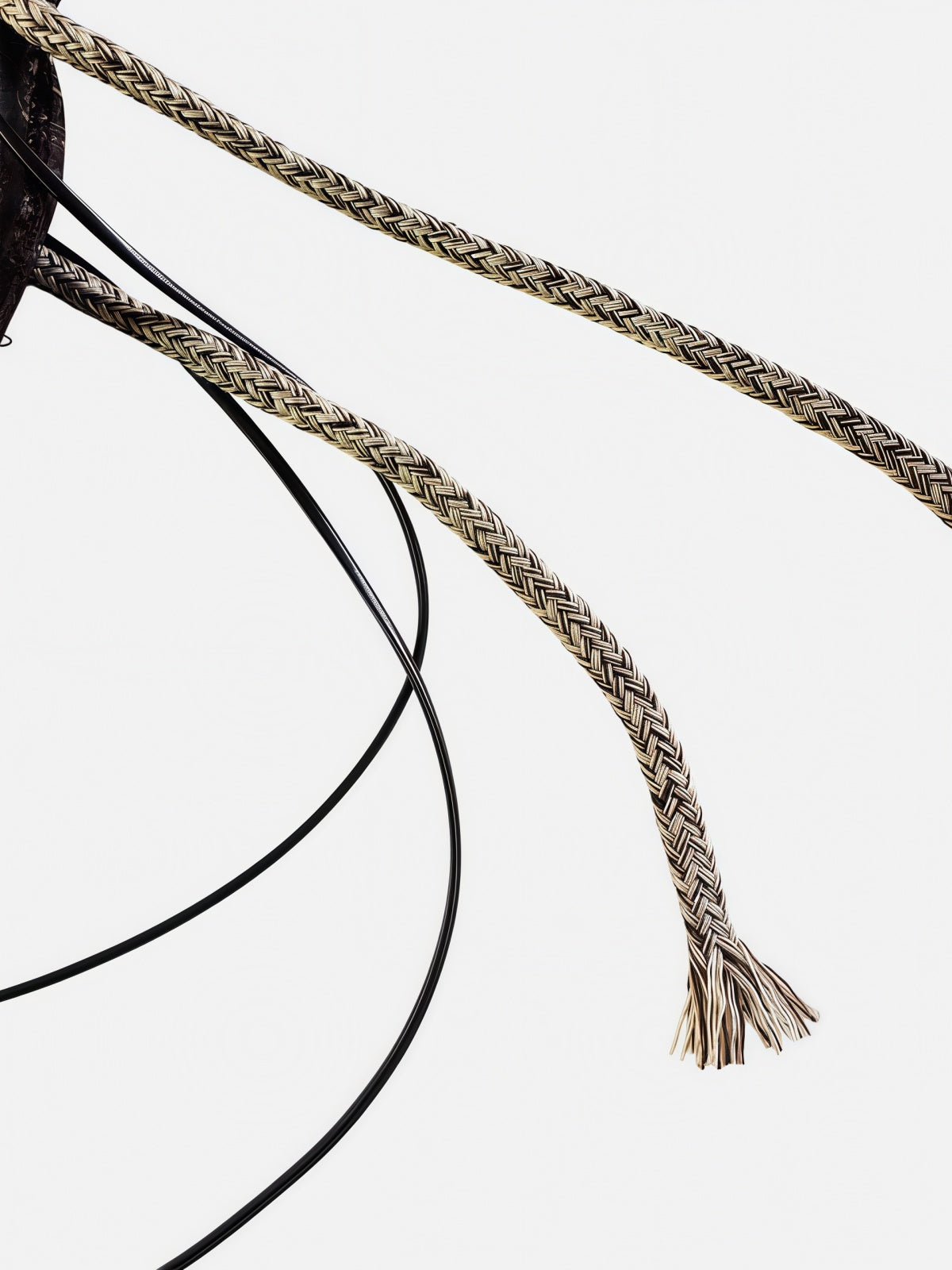 Braided Beaded Tassel Belt