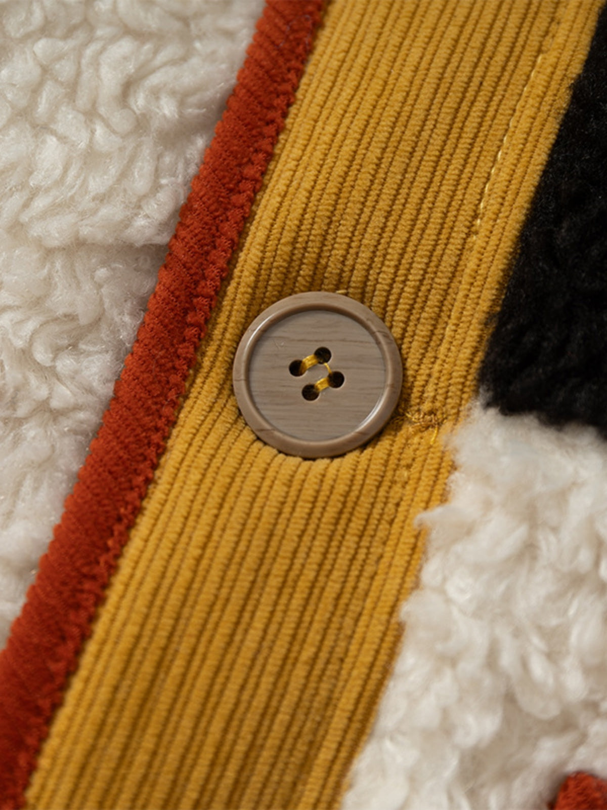 Haaura Color Block Sherpa Bomber Jacket
