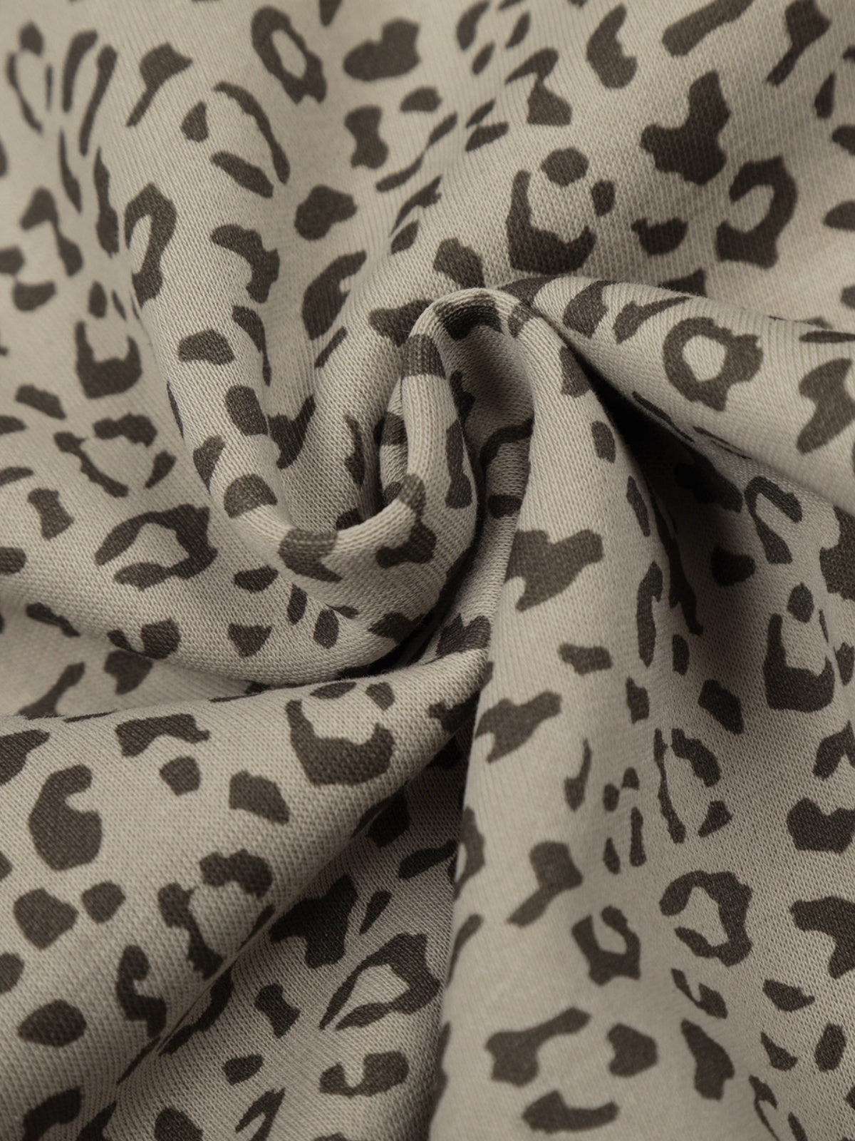 Haaura Leopard Bunny Ear Zip Up Hoodie
