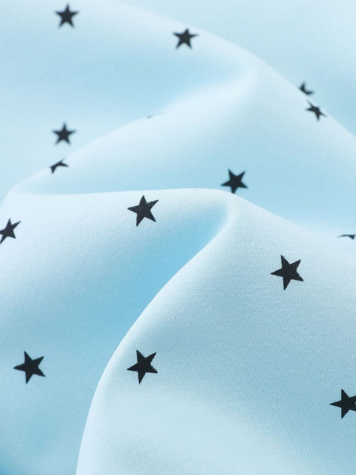 Haaura Star Print Button Zip Up Hoodie
