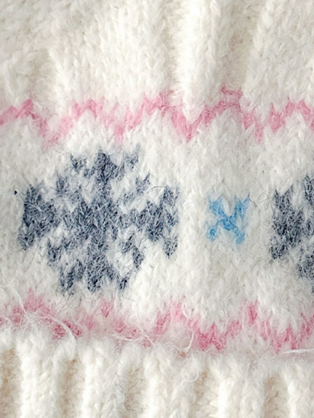 Fluffy Cat Ear Fair Isle Beanie