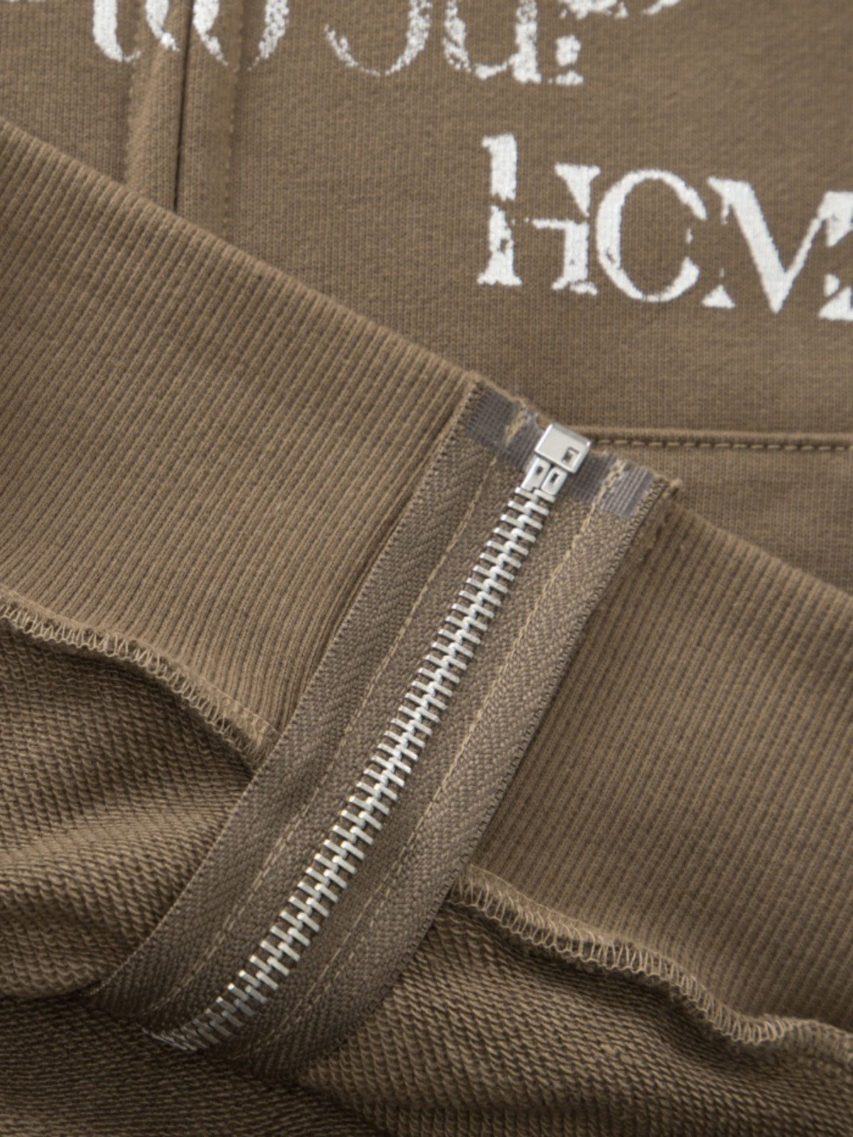 Haaura Slogan Graphic Zip Up Hoodie